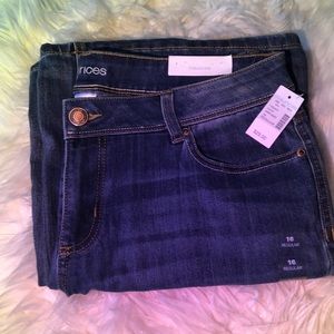 maurices flared jean size 16